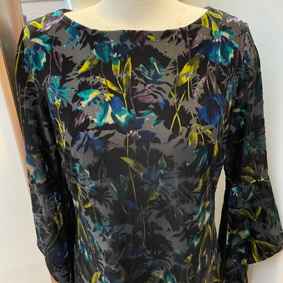 Tropical black burnt-out velvet The Limited Collection dress - Picture 3 of 14